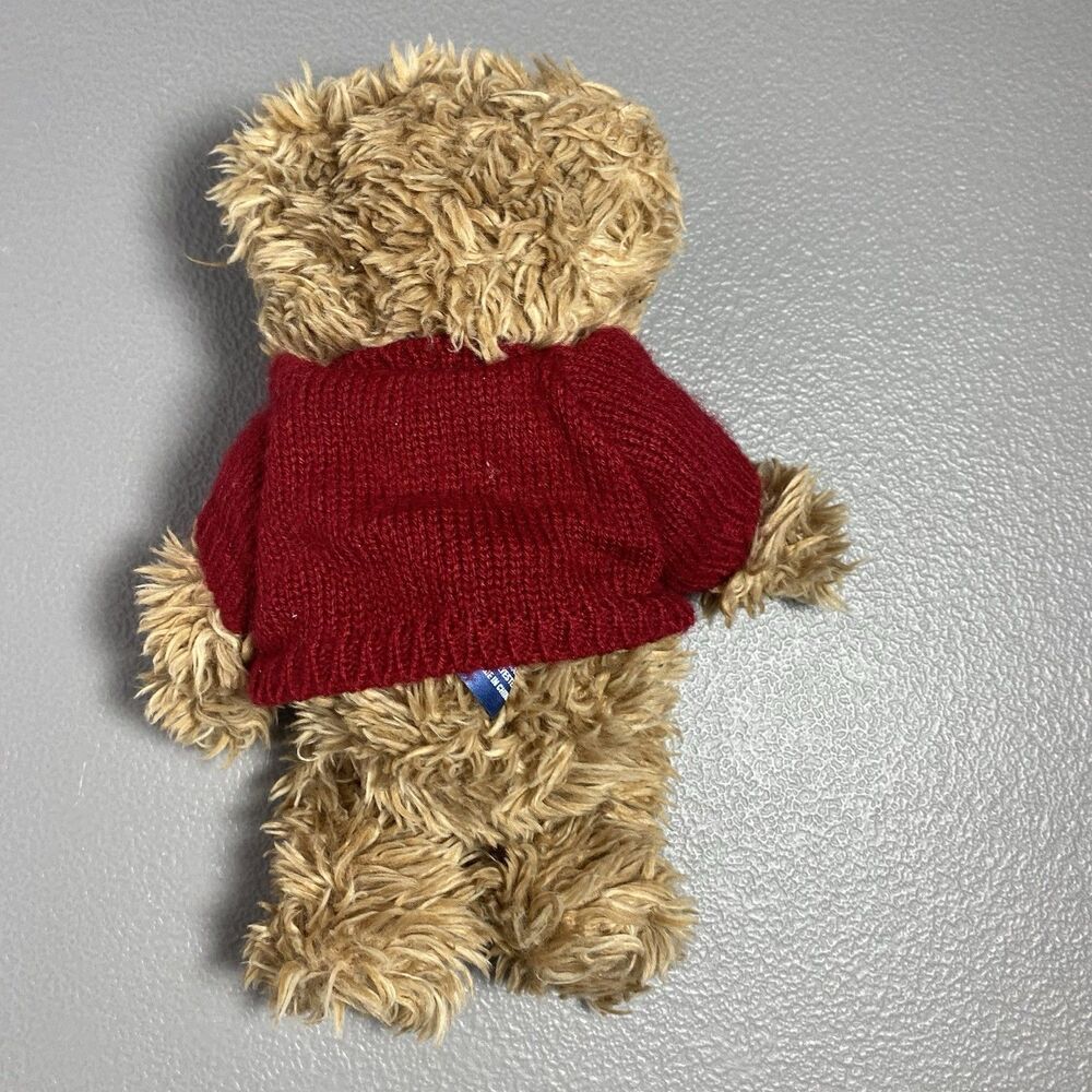 Vintage Ralph Lauren Bear Plush 2002 8" Spelled Out Red Sweater Shaggy Stuffed - Picture 2 of 4
